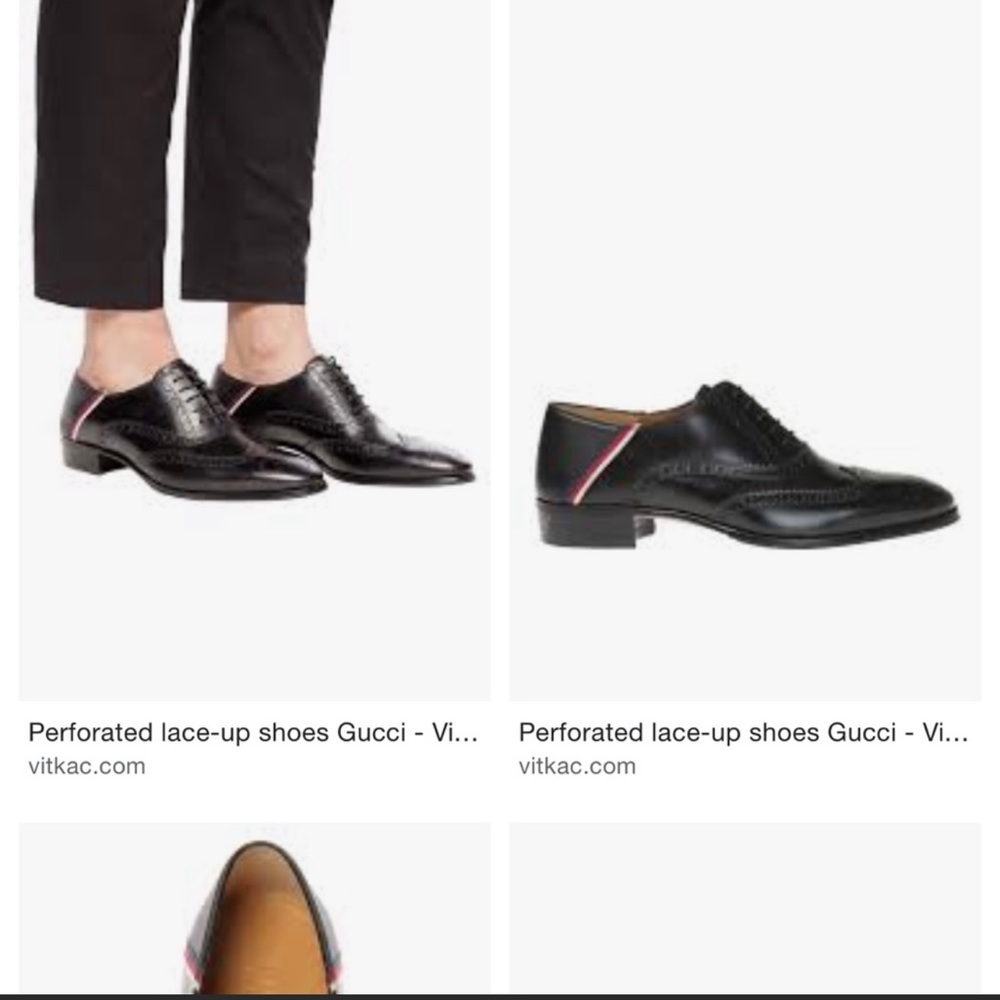 $890 Gucci men’s size 6G= US 7 soft heels Oxford shoes new in box - Picture 1 of 15